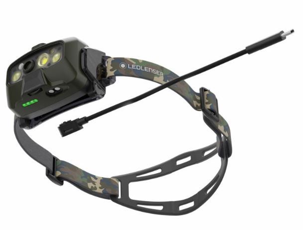 LED LENSER TORCIA FRONTALE HF8R CORE RGB CAMO - 1600 LUMEN - 210 METRI