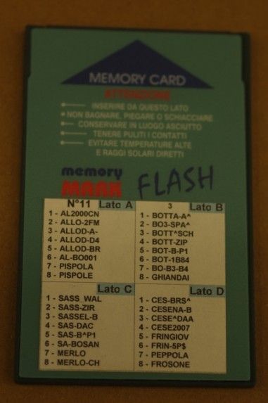 MEMORIA PER RIPRODUTTORE DIGITALE MARK FLASH 8X8