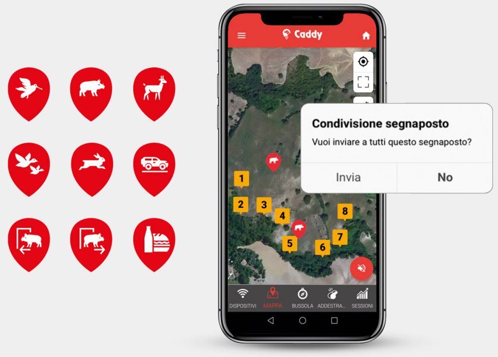 USATO - BENELLI CADDY SMART PACK - SISTEMA GPS SATELLITARE PER CANI CON SMARTPHONE INCLUSO