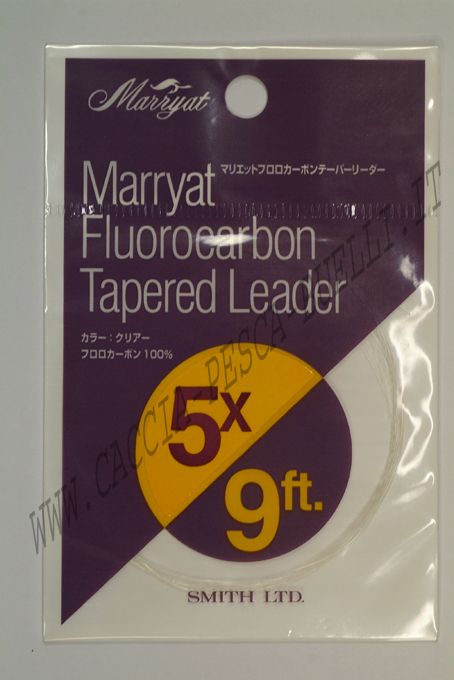 MARRYAT FLUORCARBON TAPERED LEADER 6X-9FT