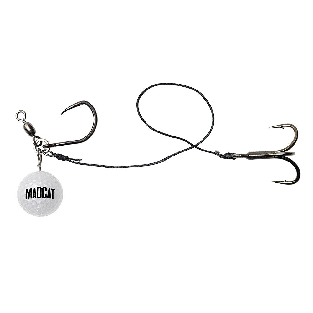 MADCAT - GOLF BALL SNAP-ON VERTIBALL RIG - 25 CM - #6/0+#2/0 - 80 G