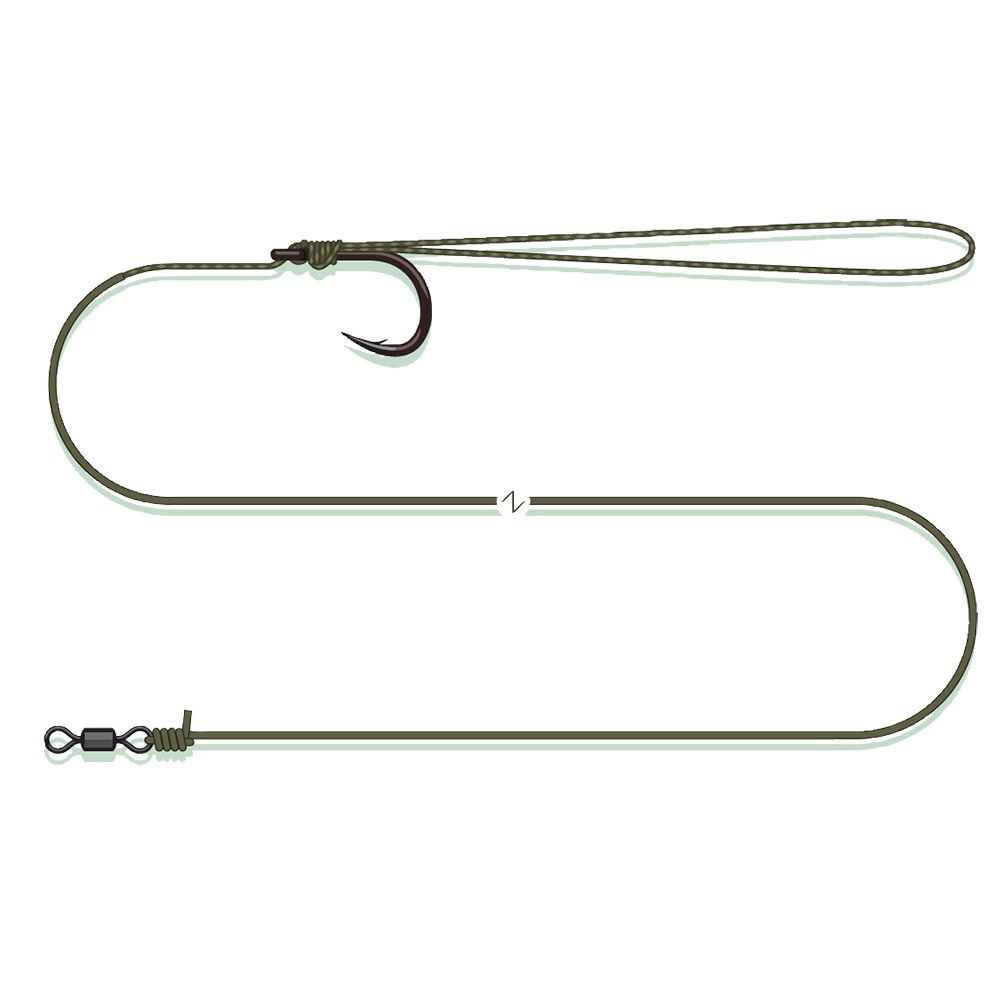 MADCAT - COATED PELLET RIG - 70 CM - #3/0 - 165 LB