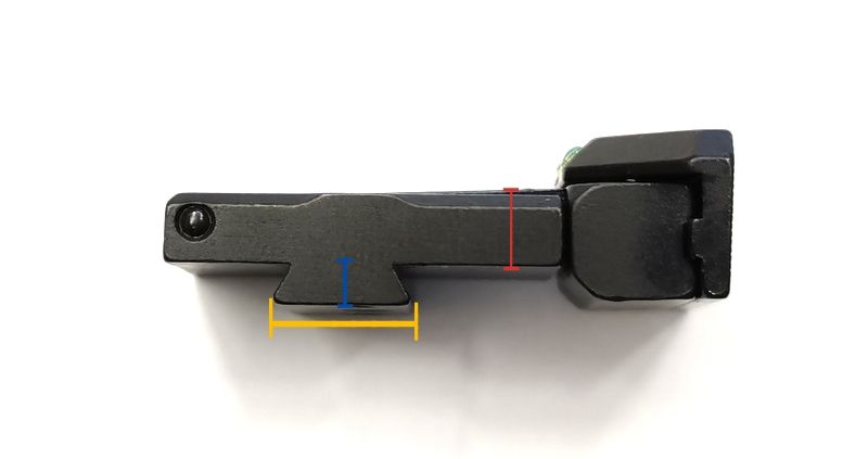 LPA TACCA DI MIRA BOMAR CUT PER SPRINGFIELD A1 E 1911 CUSTOM