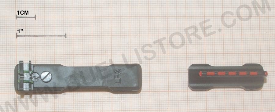 LPA MIRINO E TACCA DI MIRA IN FIBRA OTTICA PER CANNE CON BINDELLA DA 6 - 7 - 8 mm 