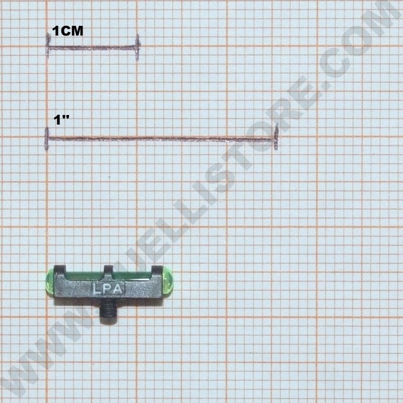 LPA MIRINI IN FIBRA OTTICA IN COLORE ROSSO GIALLO VERDE CON PASSO FILETTO 2.6 / 3.0 mm