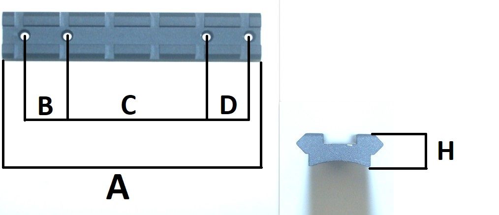 BASE WEAVER IN ALLUMINIO PER REMINGTON 750
