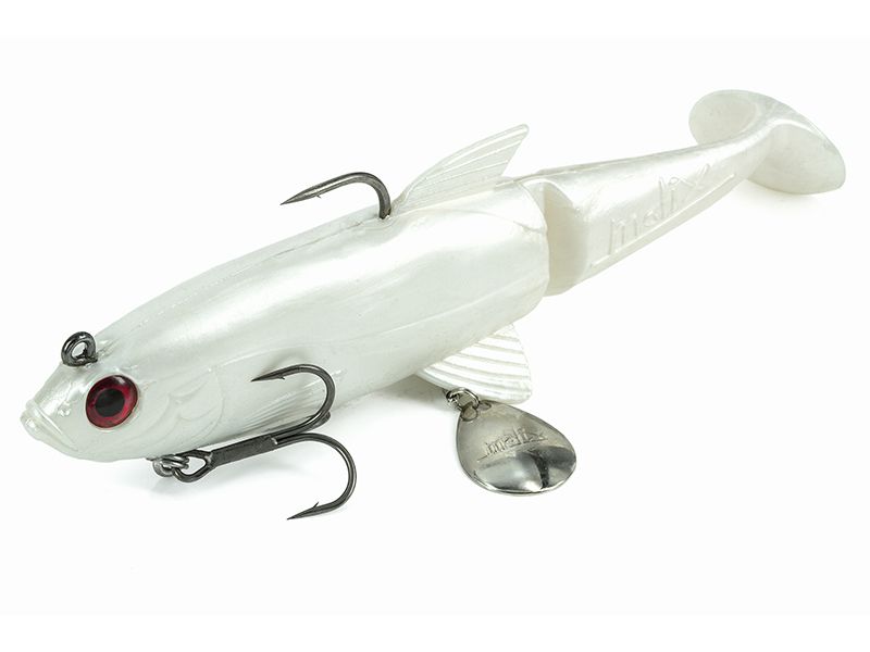 MOLIX PIKE SHAD 100 PEARL WHITE