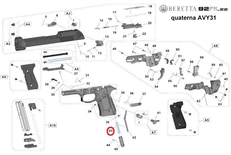 MOLLA DEL CANE - n° ESPLOSO 43