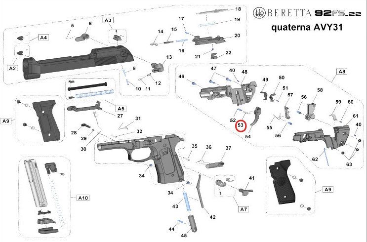 MOLLA PER SPINA 3x14 - n° ESPLOSO 53