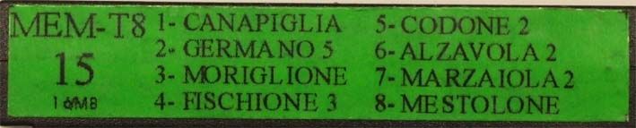 MULTISOUND SCHEDA CANTI MEM T8