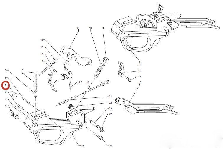 BENELLI NOTTOLINO FERMO MOLLA SELEZIONATORE ELEVATORE