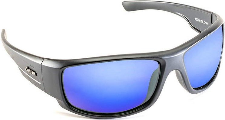 AQUA - OCCHIALI DA PESCA SOLO POLARALIZZATE - MINNOW BLACK MATT MIR BLUE