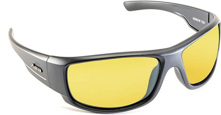 AQUA - OCCHIALI DA PESCA SOLO POLARALIZZATE - MINNOW BLACK MATT YELLOW