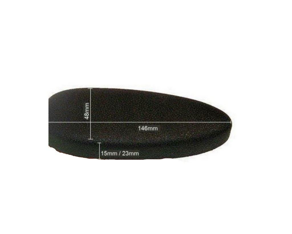CALCIOLO TESTA SMUSSATA SPESSORE 15MM - 23,5MM  NERO