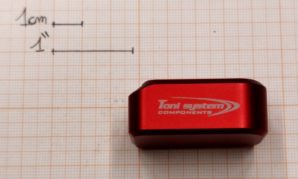 TONI SYSTEM PAD GLOCK STANDARD PER CAL 9/40 ROSSO