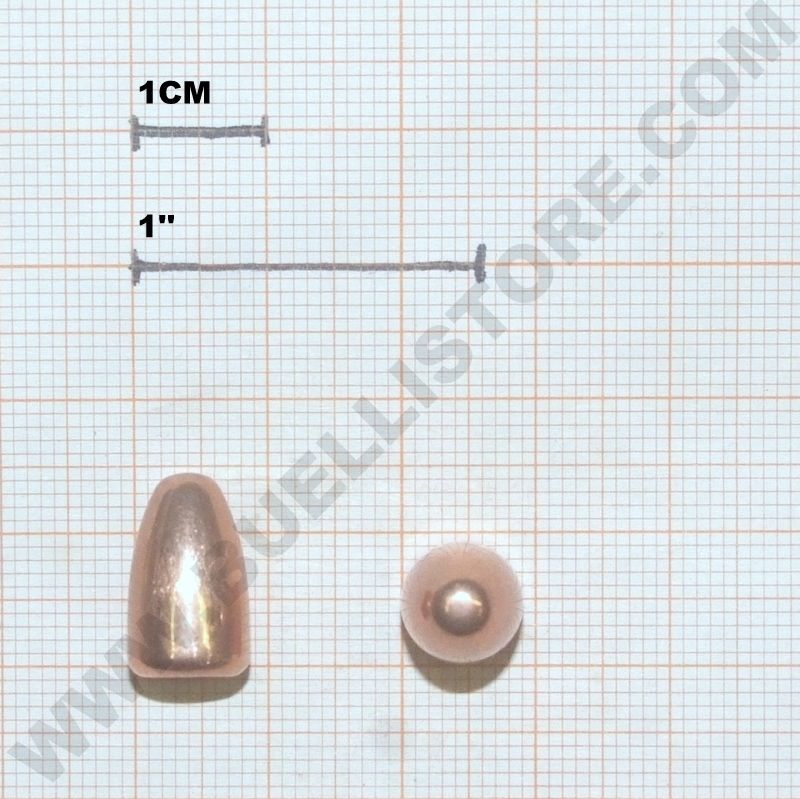 CHEDDITE PALLE RAMATE TRAFILATE 9X21 - 124 GRANI - RN BB