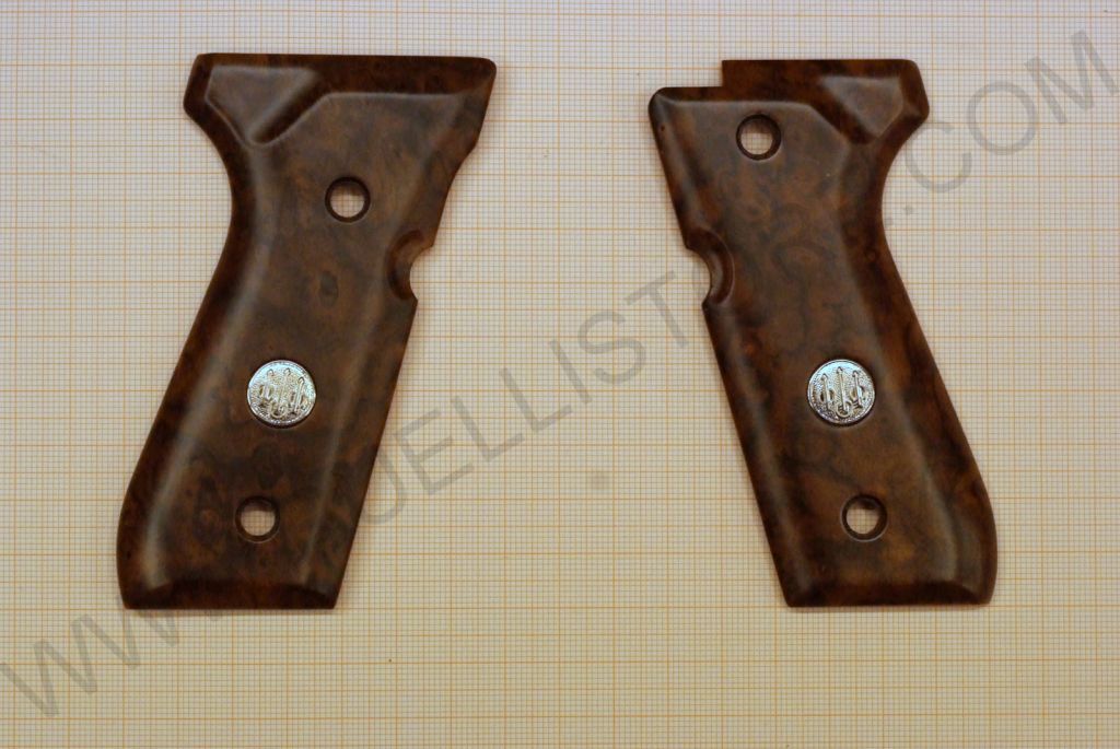 BERETTA COPPIA GUANCETTE LUXURY IN LEGNO DI NOCE PER SERIE 92 96 98 FS 