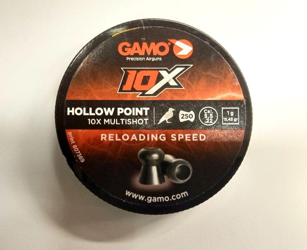 GAMO HOLLOW POINT 10X MULTISHOT cal. 5,5 (1g) | 250pz.