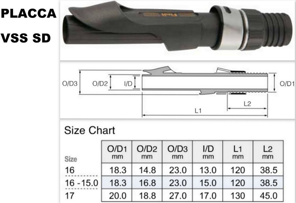 FUJI - COMPONENTI PER IMPUGNATURA COMPLETA CON PLACCA PORTA MULINELLO DA SPINNING - VSS SD 
