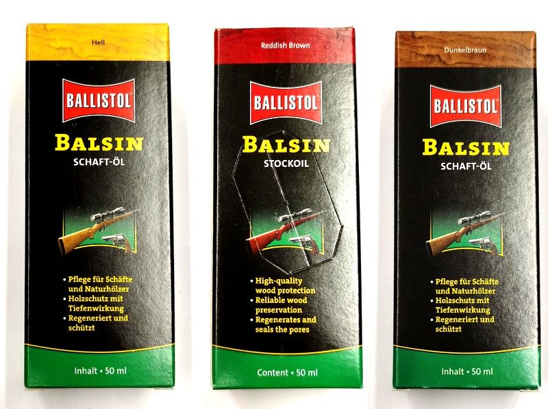 BALLISTOL BALSIN OLIO IMPREGNANTE E DI FINITURA PER LEGNO - 50 ml