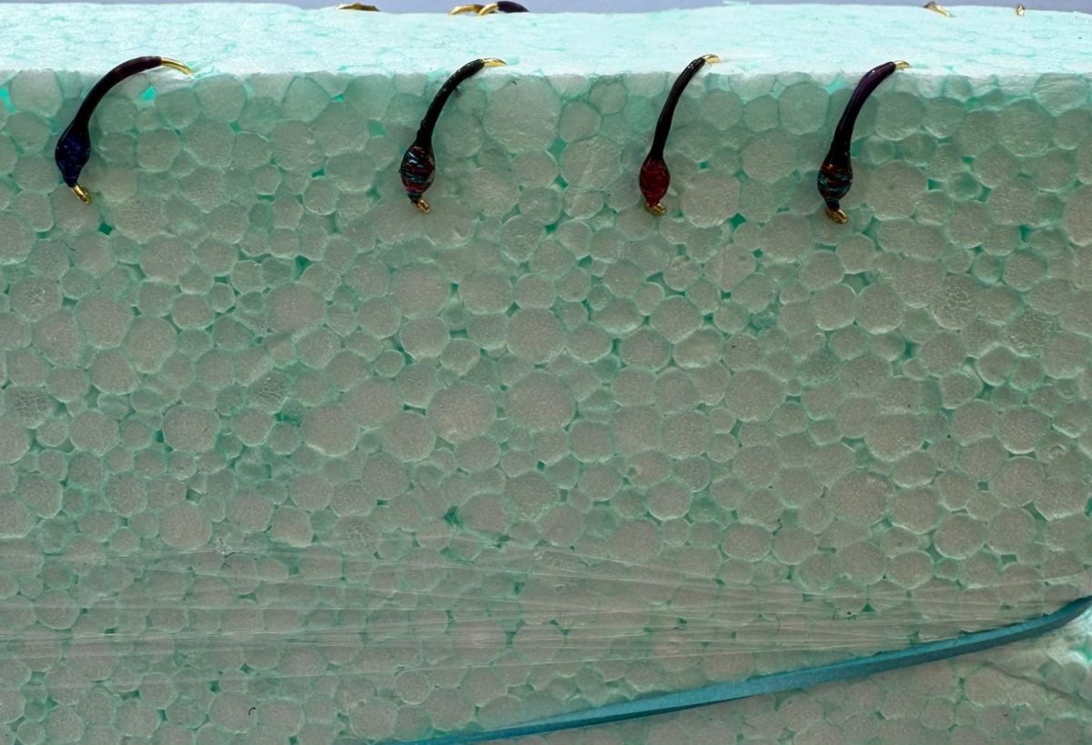 MONTATURA 10 AMI DEL 14 - SFUMATA N. 2 - NERO, VIOLA, ROSSO E OLIVA