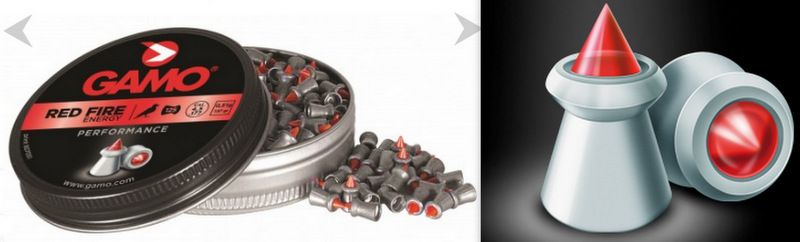 gamo piombini red fire con punta in plastica 