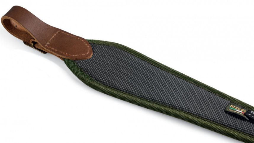 RISERVA - TRACOLLA IN PELLE EFFETTO CARBONIO - CINGHIALE