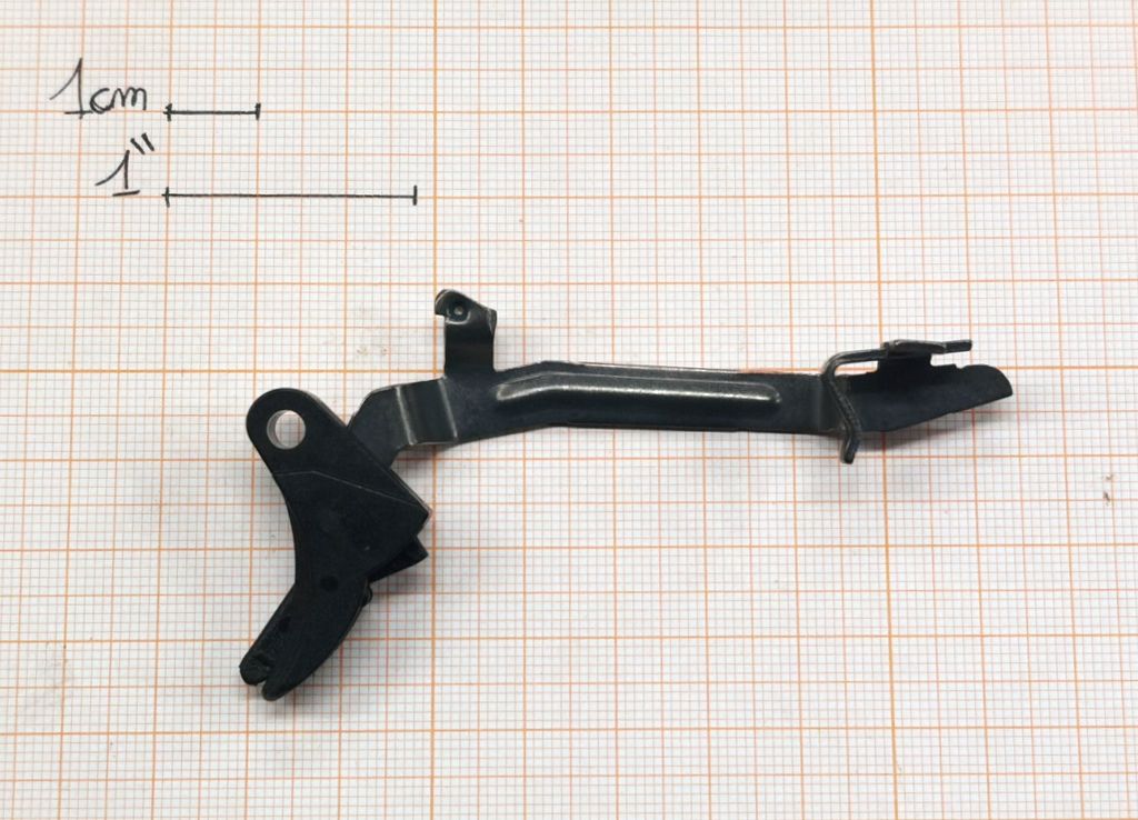 GLOCK RICAMBIO GRILLETTO COMPLETO CON LEVA PER GEN 4 - PER MOD. 19 - 23 - 27 -32 PER GEN 3 MOD. 38 - 39