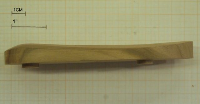 CALCIOLO IN LEGNO PER FUCILI CON INTERASSE DA 80mm ALTEZZA DA 1 CM 