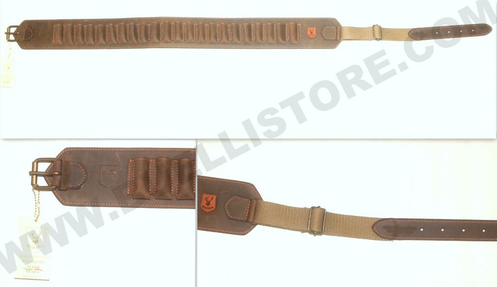 RISERVA - CARTUCCERA IN PELLE CAL. 20 - 22 CELLE -  R3041