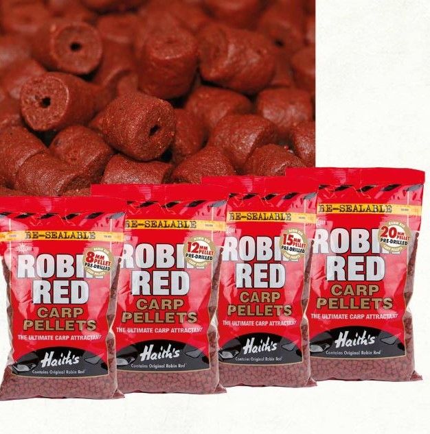 DYNAMITE BAITS ROBIN RED CARP PELLETS PRE FORATI - 900gr