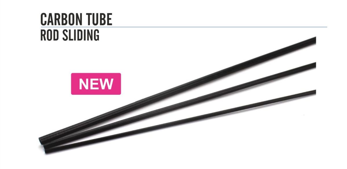 CARBO TUBE ROD SLIDING - 2.4mm