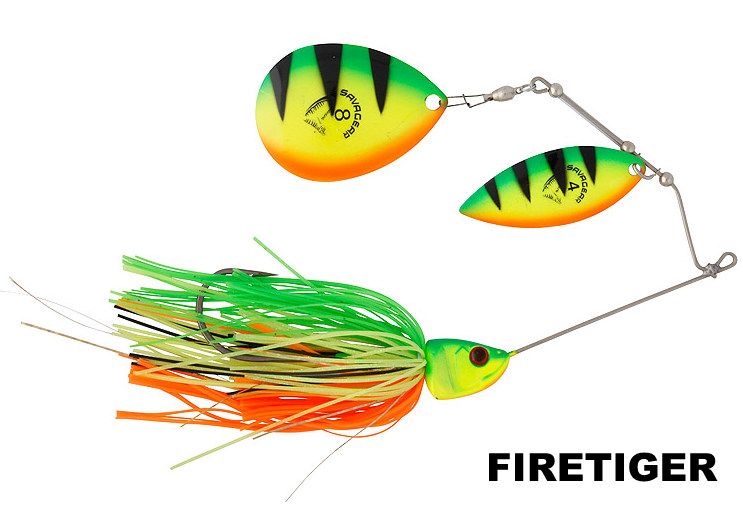 SAVAGE GEAR SPINNERBAIT  DA' BUSH - 16CM - 32 GRAMMI - FIRETIGER