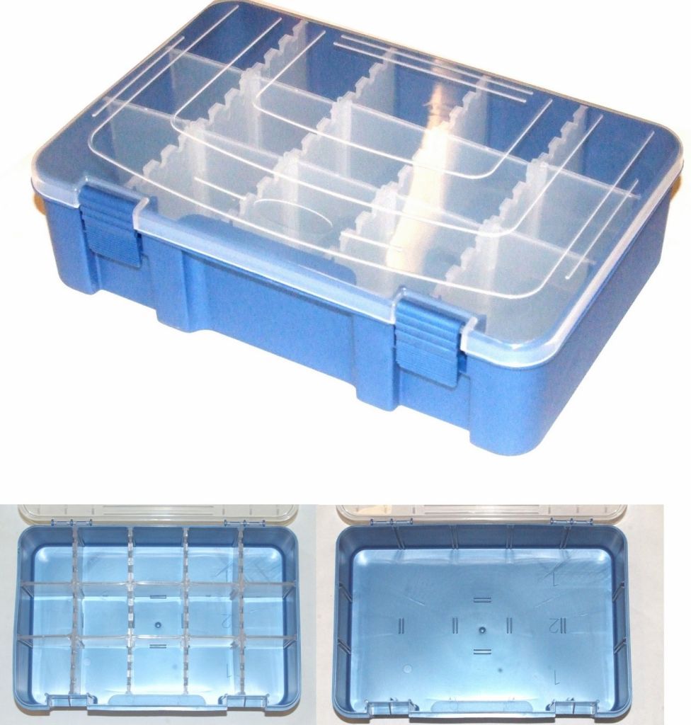 BOX PESCA CON SEPARATORI GESTIBILI - 27.5 X 19 X H 7.5 CM