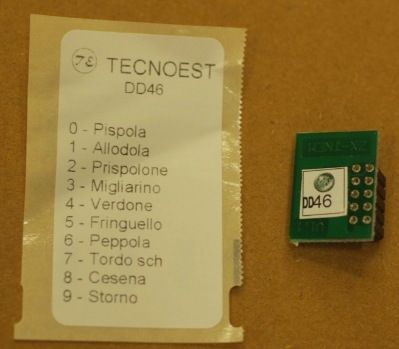 RIPRODUTTORE DIGITALE TECNOEST MINI COLIBRI 10 CANTI TC AL50 CON SCHEDA CANTI