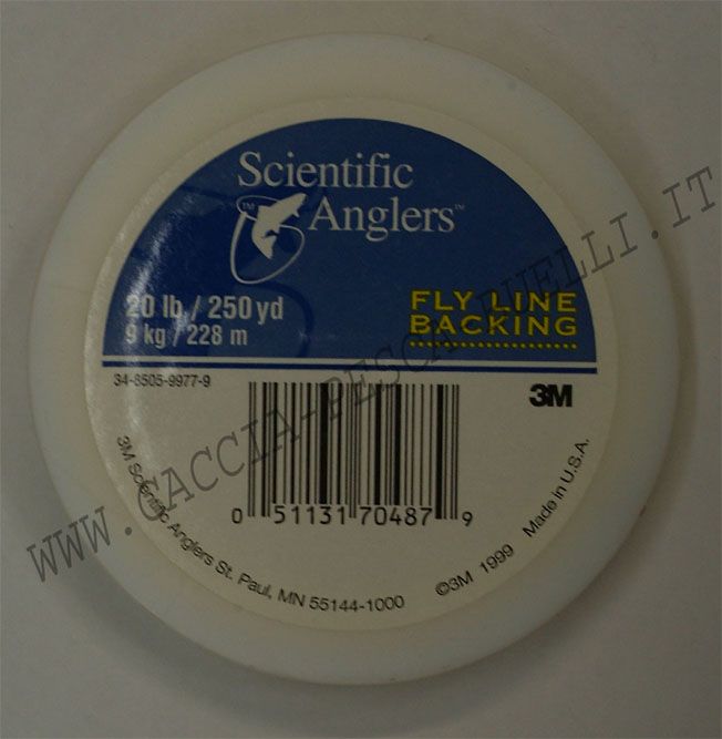 SCIENTIFIC ANGLERS BACKING YELLOW 20LB-228MT