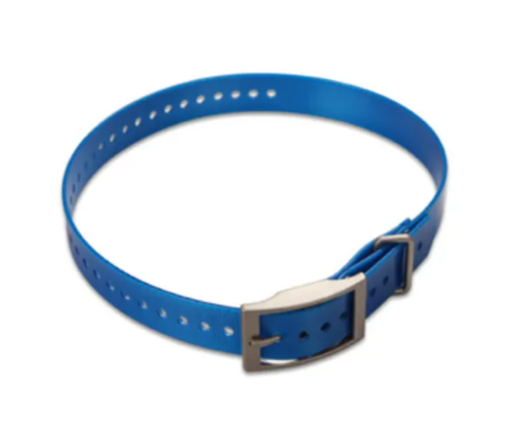 COLLARE IN BIOTHANE GARMIN DA 2.5CM COLORE BLU