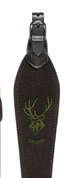  RISERVA - TRACOLLA NERA REALIZZATA IN CORDURA CON RICAMI ANIMALI (CERVO)