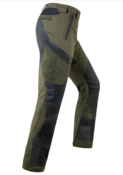 PANTALONE DA CACCIA ELASTICIZZATO E PARZIALMENTE IMPERMEABILE STRIKER CLIMA - TRABALDO