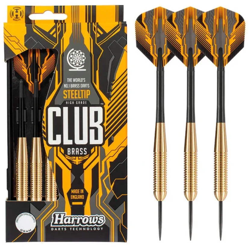 HARROWS FRECCETTE CON PUNTA DI OTTONE E ACCAIO STELLTIP HIGH GRADE CLUB BRASS - 24 GRAMMI