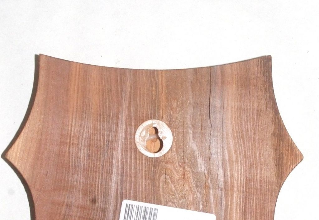 C.D SCUDETTO IN LEGNO PORTA TROFEO ANTICO - 21 X 13 CM