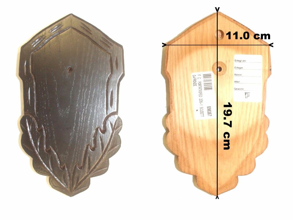 F.C. SCUDETTO IN LEGNO PORTA TROFEO INCISO