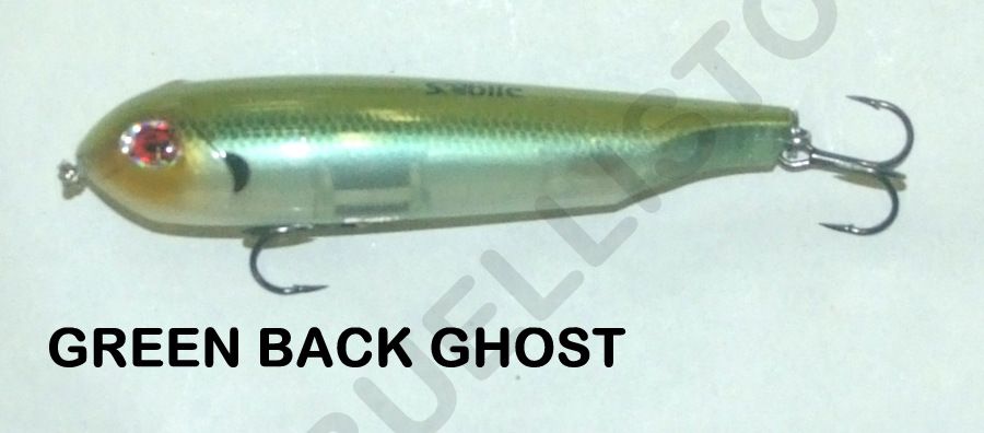 SEBILE FLAT BELLY WALKER 108 GREEN BACK GHOST