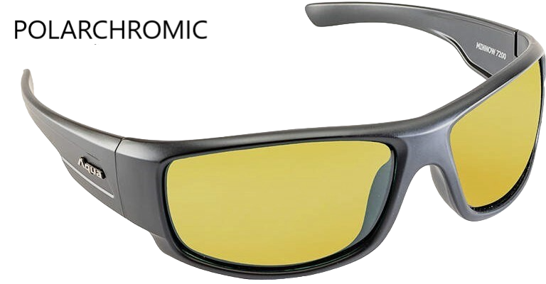 AQUA - OCCHIALI DA PESCA POLARCHROMIC - MINNOW BLACK MATT AMBER