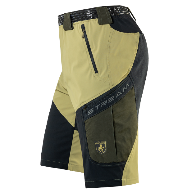 TRABALDO - STREAM NUOVA BERMUDA DA UOMO ESTIVA DA CACCIA BEIGE/BLACK XXL