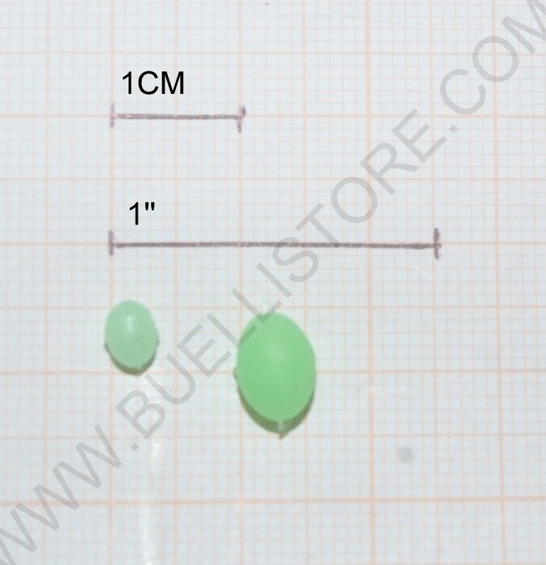 SFERETTE GOMMATE FOSFORESCENTI 4 X 5 mm 