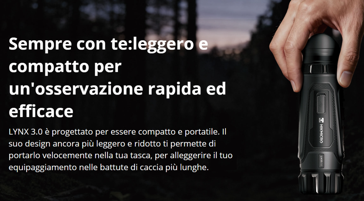 MONOCOLO TERMICO LINX 3.0 256*192 e 320*240