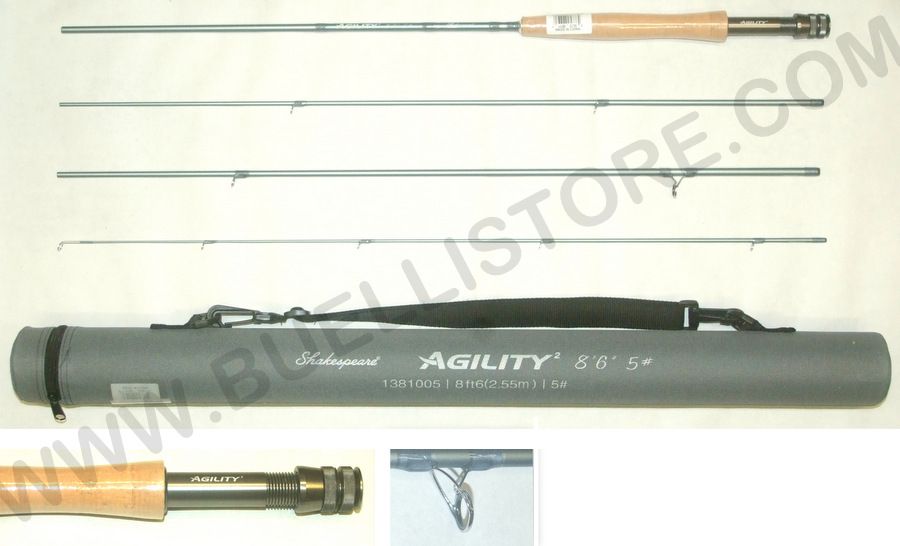 shakespeare agility 2 fly fishign rods