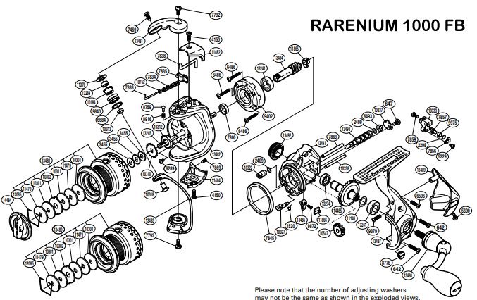 SHIMANO RICAMBI MULINELLI RARENIUM