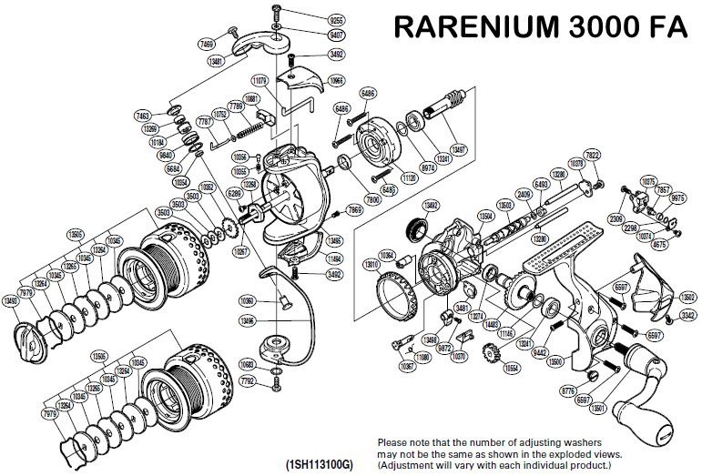 SHIMANO RICAMBI MULINELLI RARENIUM